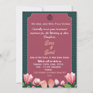 Invitations de mariage indiennes