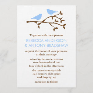 Invitations de mariage Inséparables