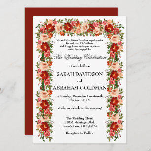 Invitations de mariage juives traditionnelles - Ro