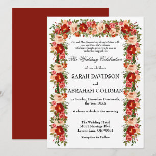 Invitations de mariage juives traditionnelles - Ro