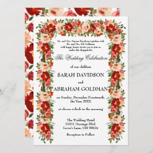 Invitations de mariage juives traditionnelles - Ro