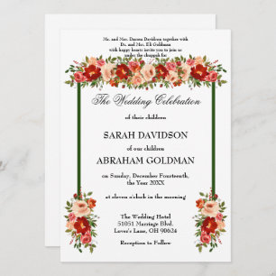 Invitations de mariage juives traditionnelles - Ro