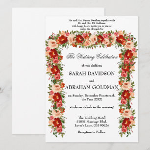 Invitations de mariage juives traditionnelles - Ro