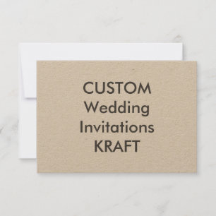 Invitations de mariage KRAFT 100lb 5 po x 3,5 po