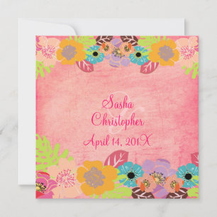 Invitations de mariage Leis/Luau