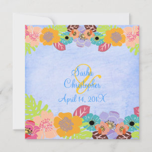 Invitations de mariage Leis/Luau