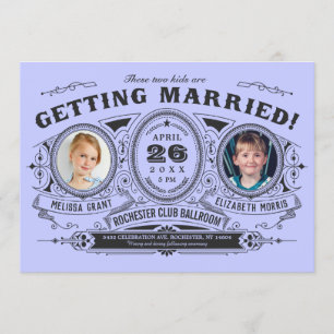 Invitations de mariage lesbiennes pour enfants  Vi