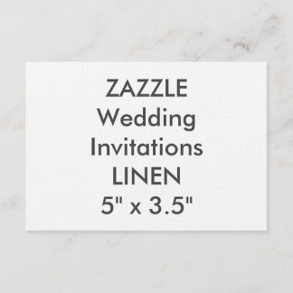 Invitations de mariage LINEN 100lb 5 po x 3,5 po