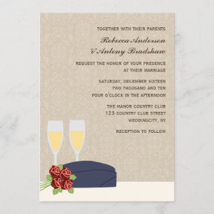 Invitations de mariage militaire