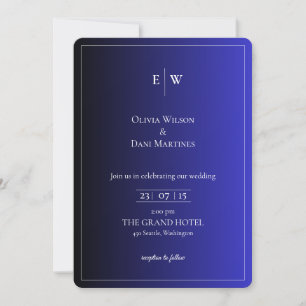 INVITATIONS DE MARIAGE modèle EN LIGNE avec fronti