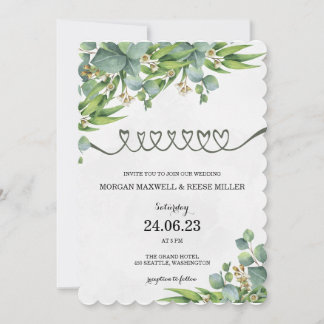 INVITATIONS DE MARIAGE modèle EN LIGNE FEUILLES VE