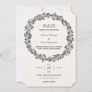INVITATIONS DE MARIAGE modèle MONogramme EN LIGNE