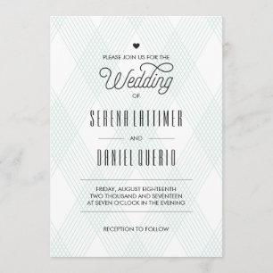Invitations De Mariage Moderne Plaid