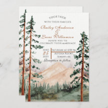 Invitations de mariage Mountain View