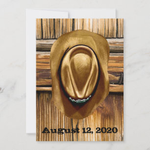 Invitations de mariage occidentales - 5 po x 7 po