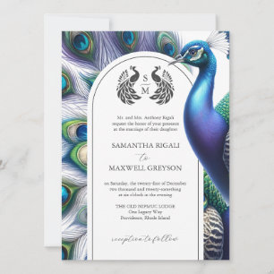 Invitations de mariage officielles de Peacock