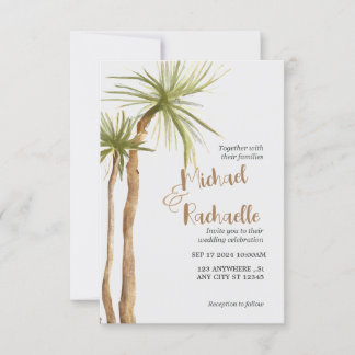Invitations de mariage Palm Destination