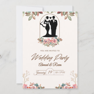 Invitations de mariage personnalisées avec votre p