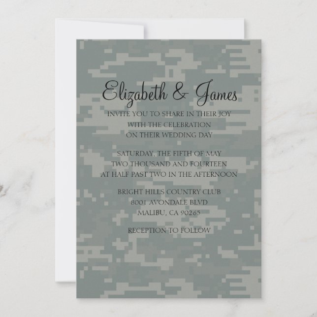 Invitations de mariage personnalisées et modernes (Devant)
