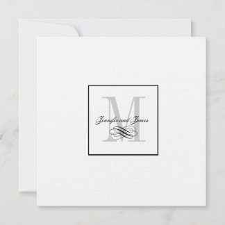 Invitations de mariage personnalisées Logo Noms de