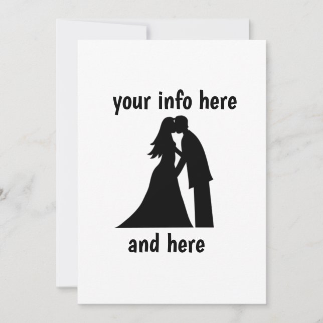 INVITATIONS DE MARIAGE PERSONNALISÉES MARIAGE ET G (Devant)