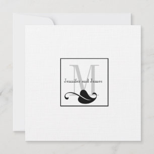 Invitations de mariage personnalisées Nom du logo 