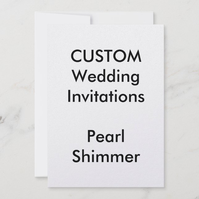 Invitations de mariage personnalisées PEARL SHIMME (Devant)