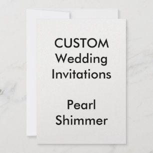 Invitations de mariage personnalisées PEARL SHIMME
