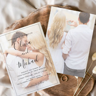 Invitations de mariage photo budget