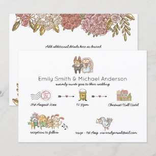 Invitations de mariage pour animaux capricieux