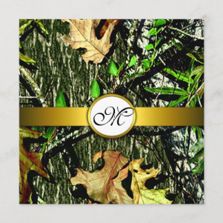 Invitations de mariage pour camo de recherche de m