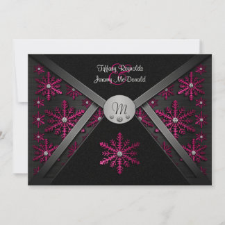 Invitations de mariage pour faucilles noires et ro