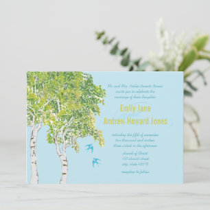 Invitations de mariage pour Inséparable vintage Bi