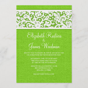 Invitations de mariage pour le violon rouge citron