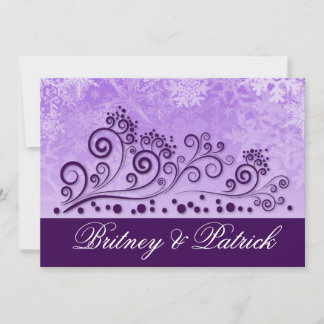 Invitations de mariage pour les flambeaux de neige