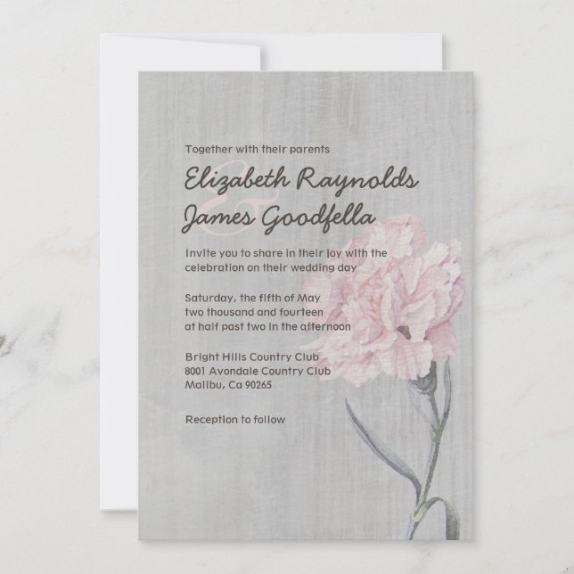Invitations de mariage pour les nations Vintages (Devant)
