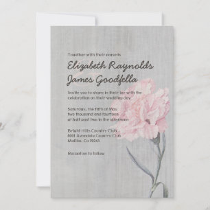 Invitations de mariage pour les nations Vintages