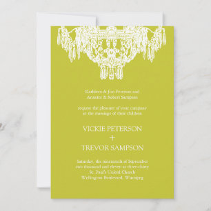 Invitations de mariage pour lustre classique