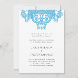 Invitations de mariage pour lustre classique
