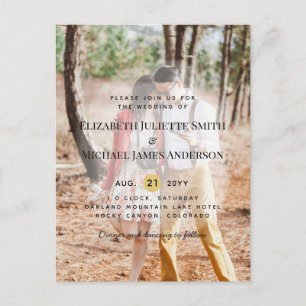 Invitations de mariage pour superposition de photo