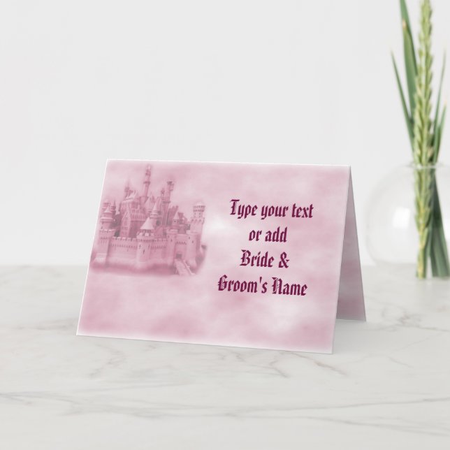 Invitations de mariage princesse (Devant)