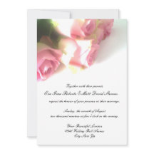 Invitations de mariage rose