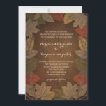 Invitations de mariage rustique d'automne<br><div class="desc">Éléments correspondants disponibles. Visitez notre magasin à BERRYBERRYSWEET.COM pour plus d'options. Design © Berry Berry Sweet Designs</div>
