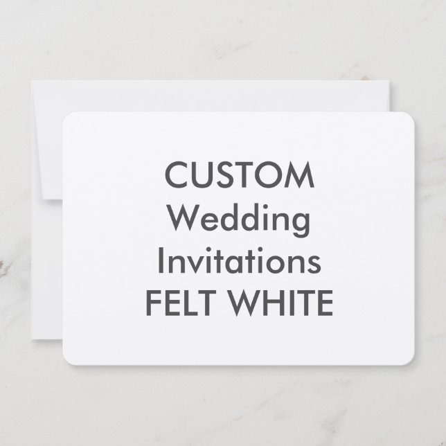 Invitations de mariage SELT WHITE 110lb 6,25 po x  (Devant)
