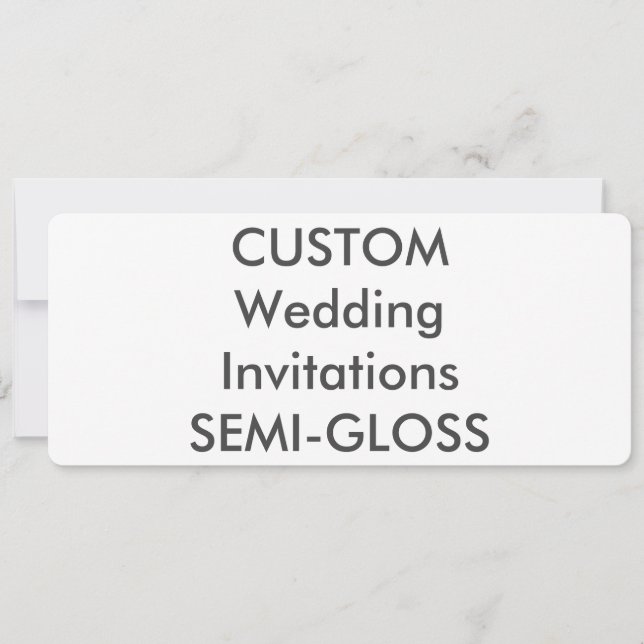 Invitations de mariage SEMI-GLOSS 110 lb 9,25 po x (Devant)