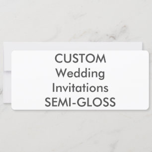 Invitations de mariage SEMI-GLOSS 110 lb 9,25 po x
