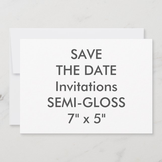 Invitations de mariage SEMI-GLOSS 110lb 7 pouces x (Devant)