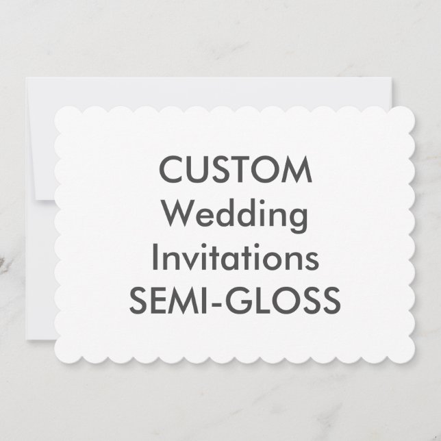 Invitations de mariage SEMI-GLOSS 110lb 7 pouces x (Devant)
