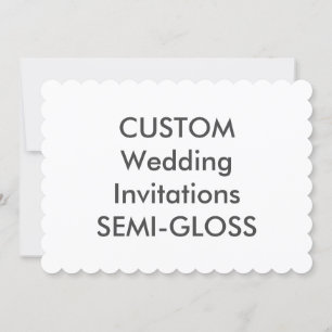 Invitations de mariage SEMI-GLOSS 110lb 7 pouces x