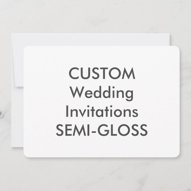 Invitations de mariage SEMI-GLOSS 110lb 7 pouces x (Devant)